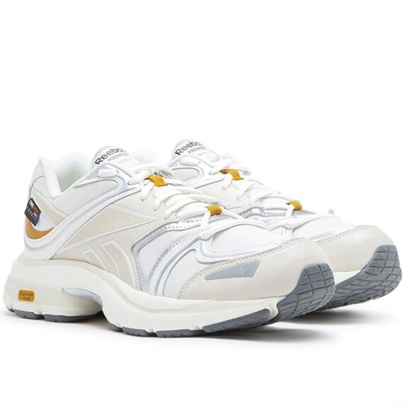 [BRAND NEW] REEBOK PREMIER ROAD PLUS VI CHALK BRIGHT OCHRE MENS SIZE 13 SNEAKERS - Picture 2 of 13